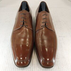 SANTONI men's size 9 D brown Derby.